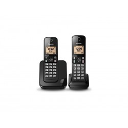 TELEFONE PANASONIC KX-TGC352 - COM BINA - PRETO - 110V - 2 UNIDADES