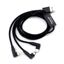 CABLE USB CARGADOR ECOPOWER - 3 EN 1 - EP-6036