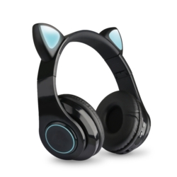 FONE ECOPOWER CAT EARS EP-H133 BT/TF/LED - PRETO