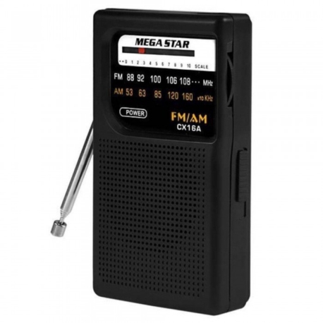 RADIO MEGASTAR CX-16 AM/FM 2 BANDAS