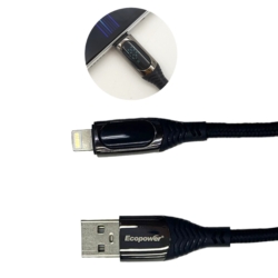 CABLE USB/IPHONE ECOPOWER EP-6007 - 12W/2.4A/ 1M